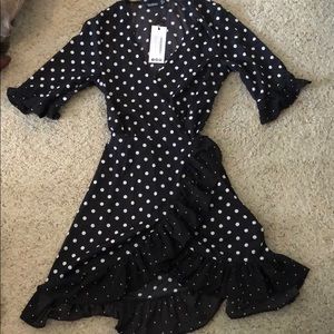 Boohoo Polka Dot Dress